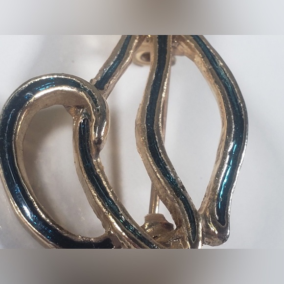 2/$30 Vintage Blue Enamel Siamese Cat Silhouette Pendant - Picture 3 of 9